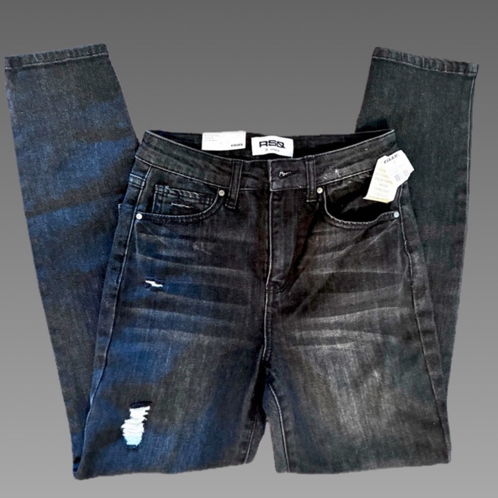 NWT RSQ Black Denim Vintage Mom Jeans Size‎ 25